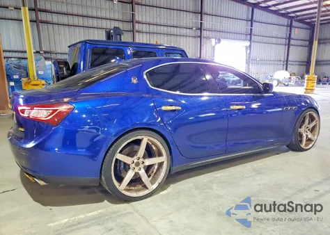 2014 Maserati Ghibli S z USA, uszkodzony, nr VIN ZAM57RTA0E1085719